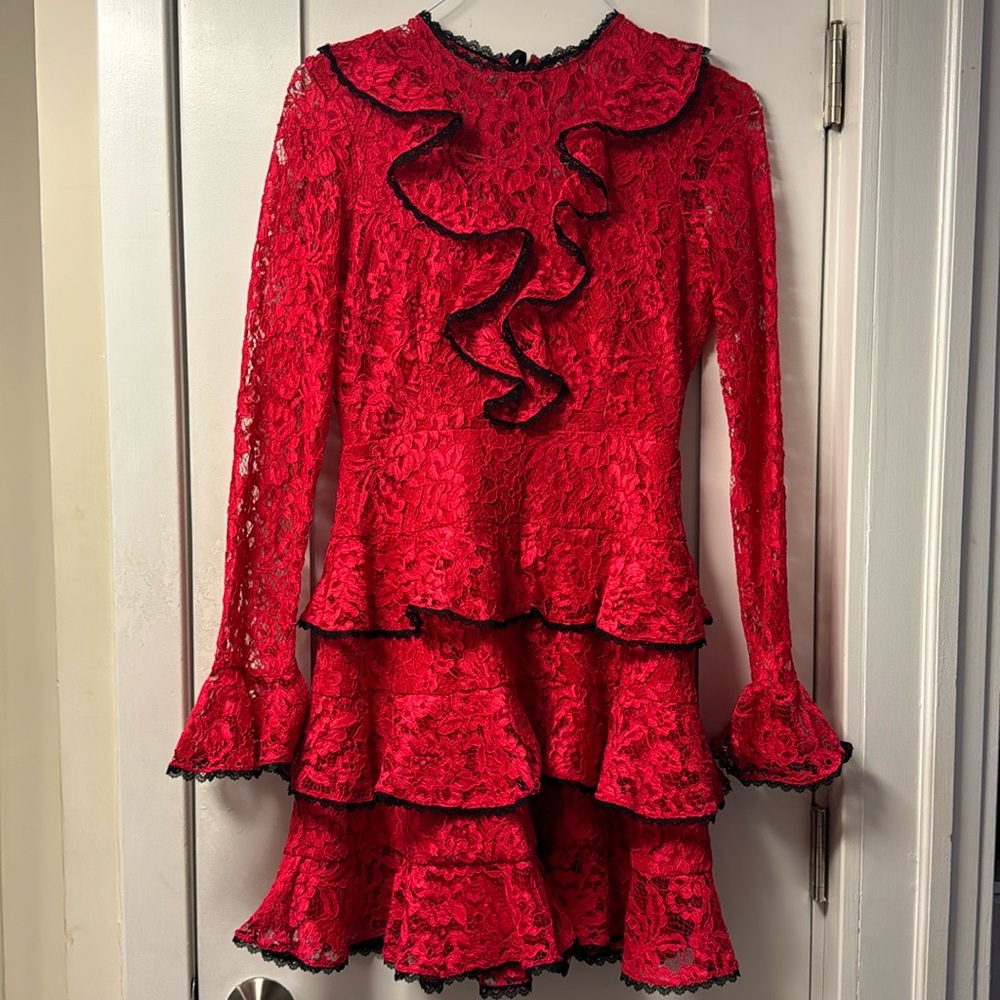 Alexis, Red Dress, size 2, Lace
